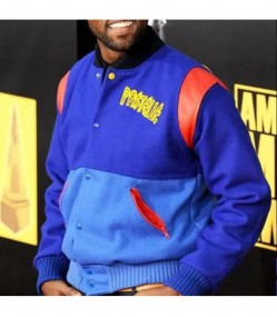Kanye West Pastelle Blue Fleece Bomber Jacket Kanye West Pastelle Blue Fleece Bomber Jacket